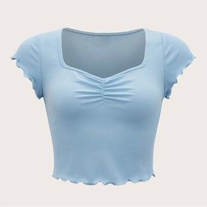 Shein V Neck Crop Top NWOT